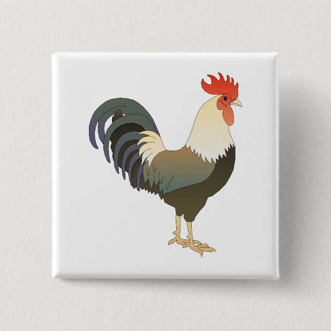 Rooster Button (Vorderseite)