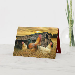 Rooster Chicken Coop Karte