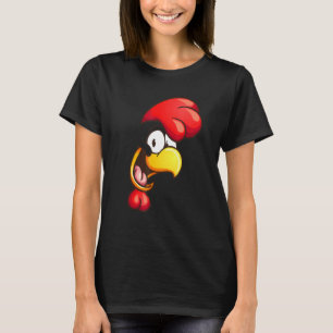 Rooster Chicken Happy Süße Tier Bauer Farm T-Shirt
