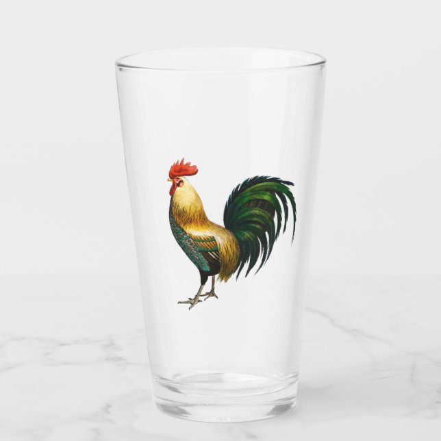 Rooster Country Klassiker mit traditionellem Vogel Glas (Vorderseite)