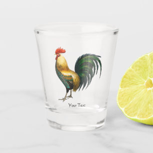 Rooster Country Klassiker mit traditionellem Vogel Schnapsglas