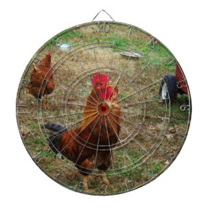 Rooster Crowing Dartscheibe