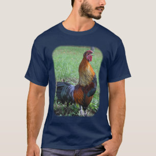 Rooster Crowing Farm Animal T-Shirt