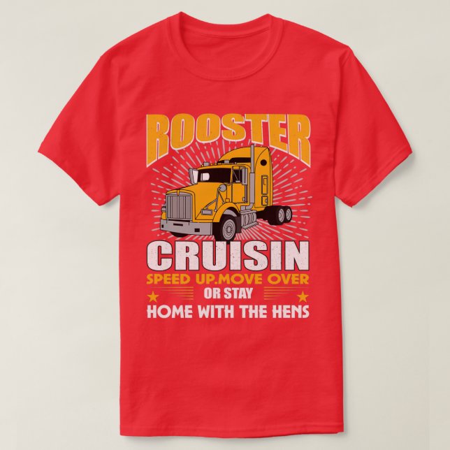 Rooster Cruisup beschleunigen T-Shirt (Design vorne)