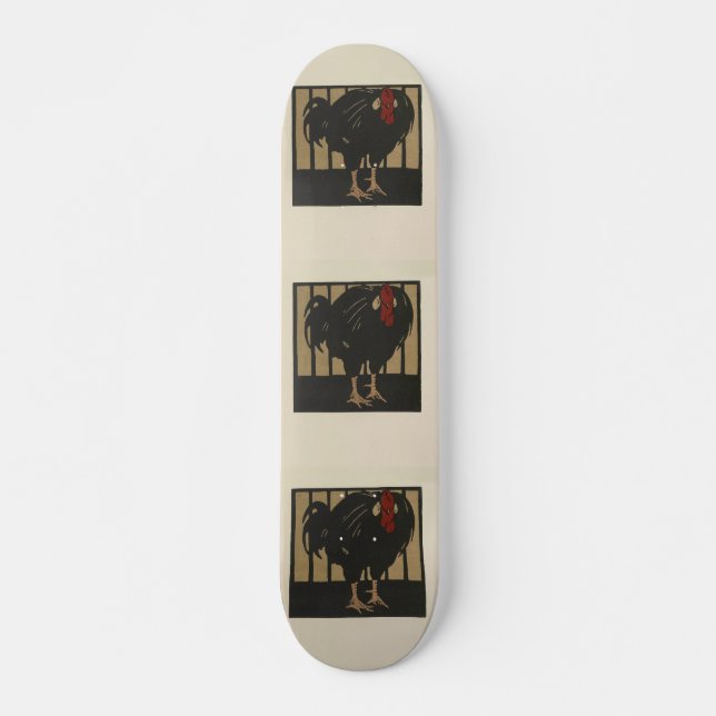 Rooster - Darstellung der quadratischen Tiere Skateboard (Vorne)