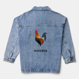 Rooster Design Denim Jacket Jeansjacke