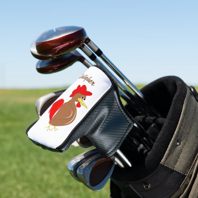 Rooster Design Golf Headcover (In Situ)