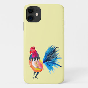 Rooster farbige Aquarellbilder Case-Mate iPhone Hülle