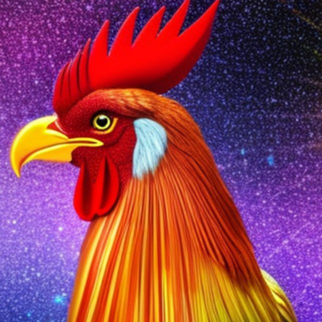 Rooster-farbiger T - Shirt (Von Creator hochgeladen)