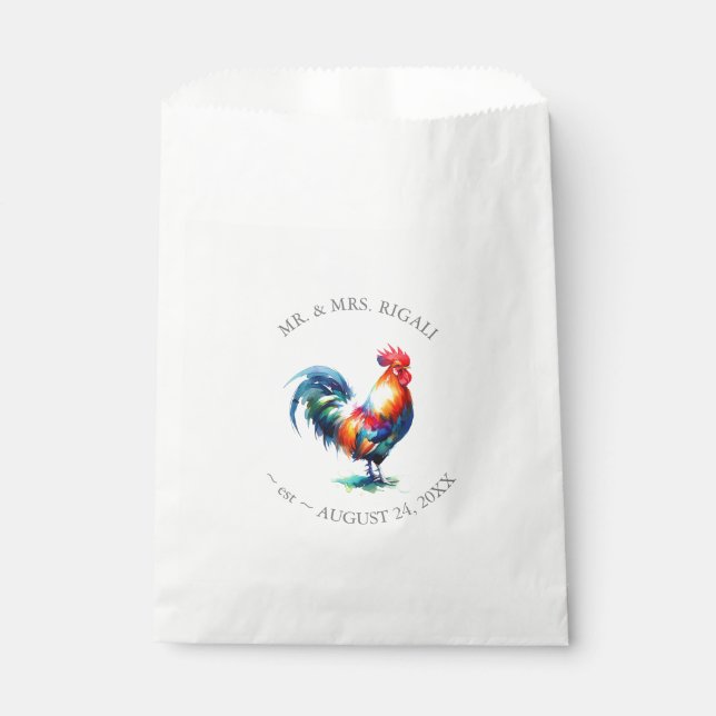 Rooster Favor Bags Geschenktütchen (Vorderseite)