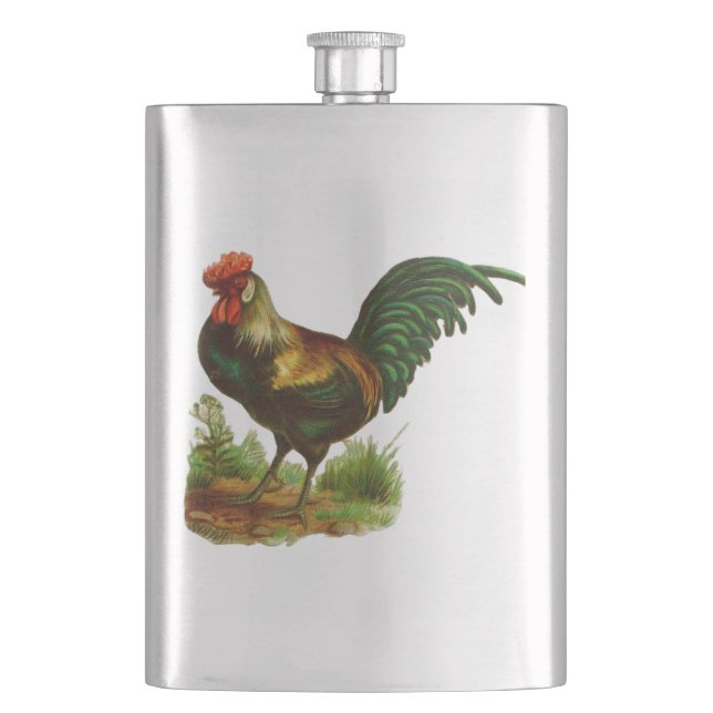 Rooster Flachmann (Vorderseite)
