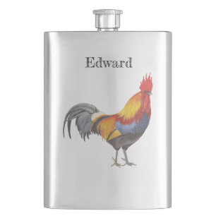 Rooster Flachmann