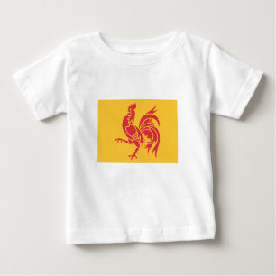 Rooster (Flagge Walloniens) Baby T-shirt