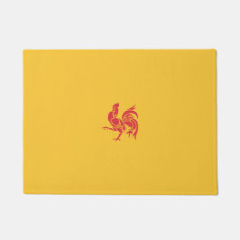 Rooster (Flagge Walloniens) Fußmatte