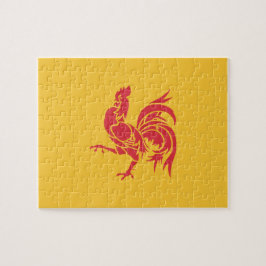 Rooster (Flagge Walloniens) Puzzle