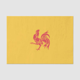 Rooster (Flagge Walloniens) Seidenpapier
