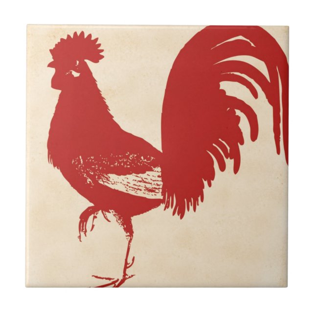 Rooster Fliese (Vorderseite)