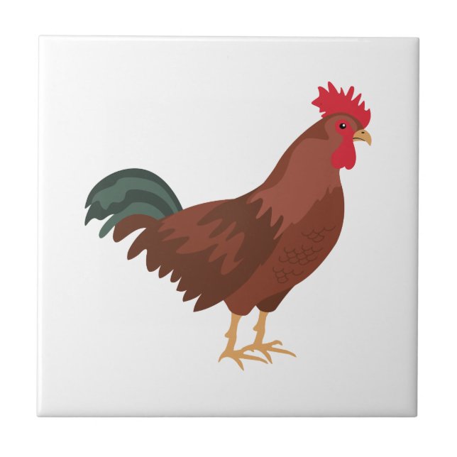 Rooster Fliese (Vorderseite)