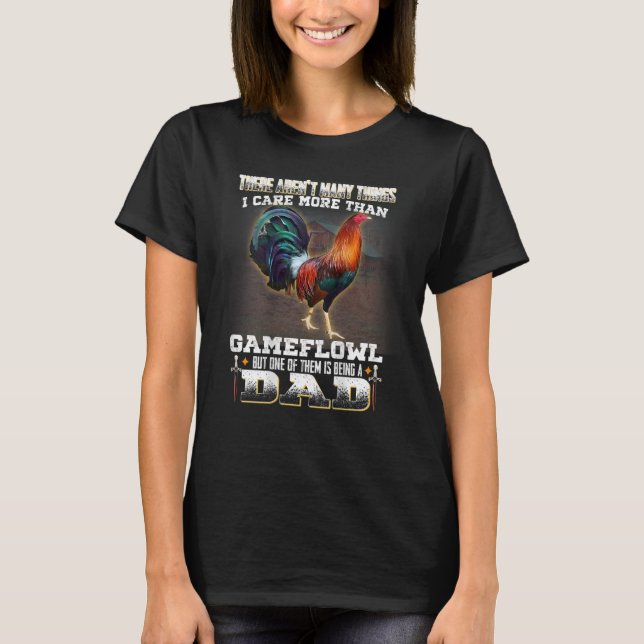 Rooster Gamefowl Vater T - Shirt (Vorderseite)