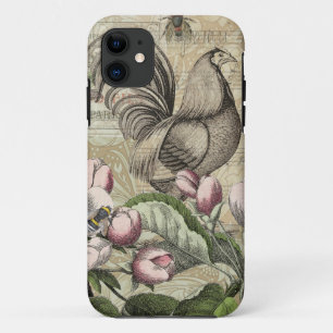 Rooster Garden Blumen Butterfly Art Case-Mate iPhone Hülle