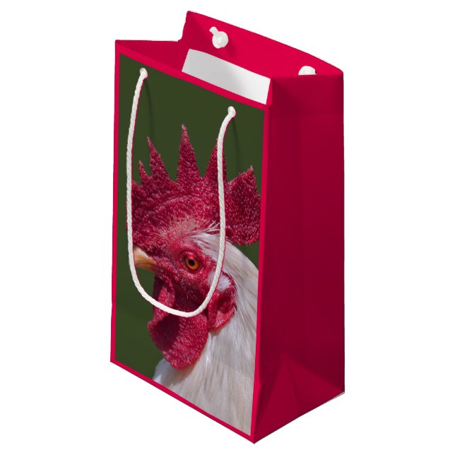 Rooster-Geschenktasche Kleine Geschenktüte (Vorderseite Schrägansicht)