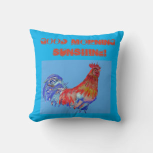 Rooster Good Morning Sunshine Cushion Kissen