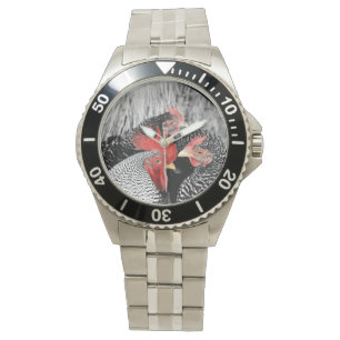 Rooster Hen Watch Bauer Armbanduhr
