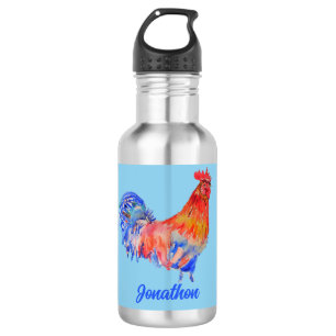 Rooster Hühnerboys Männer Wasserflasche