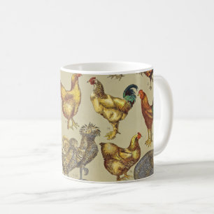 Rooster-Hühnerfarm Landtier Kaffeetasse