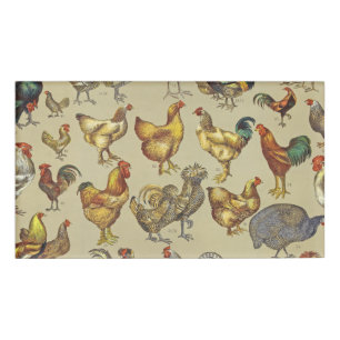 Rooster-Hühnerfarm Landtier Namenschild