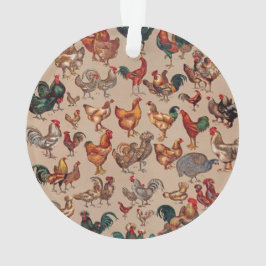 Rooster-Hühnerfarm Landtier Ornament