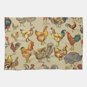 Rooster-Hühnerfarm Tiergeflügel Land Geschirrtuch