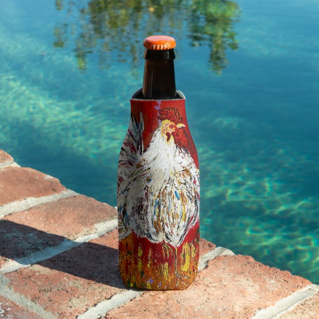 Rooster-Hühnerflasche Cooler Flaschenkühler (In Situ Pool)