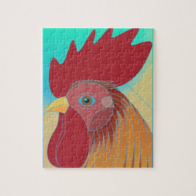 Rooster Jigsaw Puzzle (Vertikal)