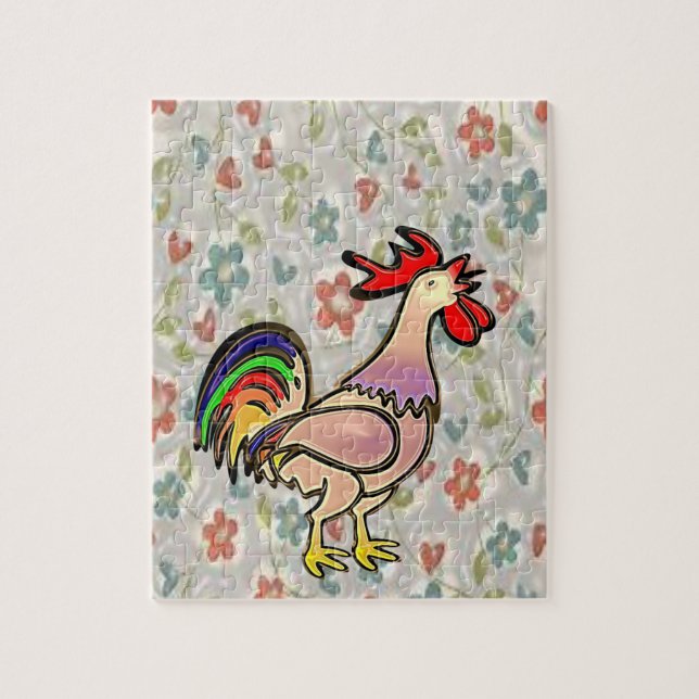 Rooster Jigsaw Puzzle (Vertikal)
