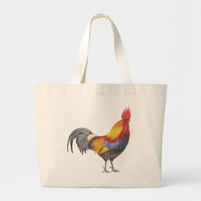 Rooster Jumbo Stoffbeutel (Vorne)