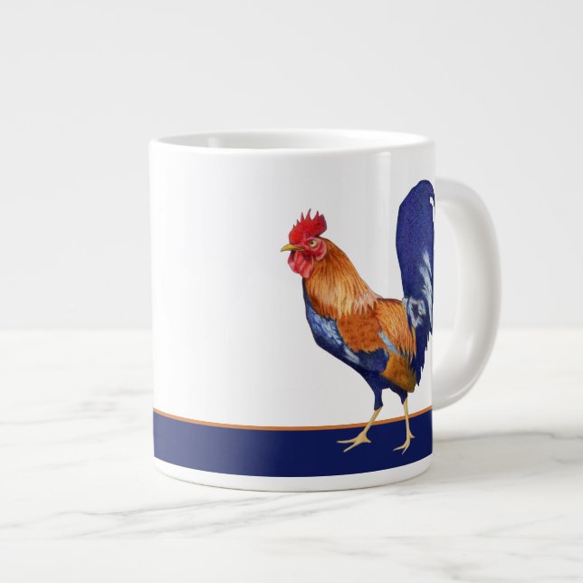 Rooster-Jumbo-Tasse Jumbo-Tasse (Vorderseite Rechts)
