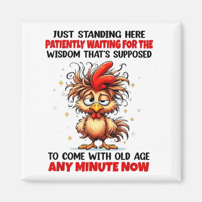Rooster Just Standing Here Patiently Waiting For T Magnet (Vorne)