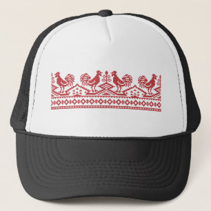 Rooster-Kreuzstich Truckerkappe