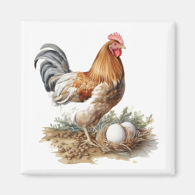 Rooster Kühlschrank Magnet (Vorne)