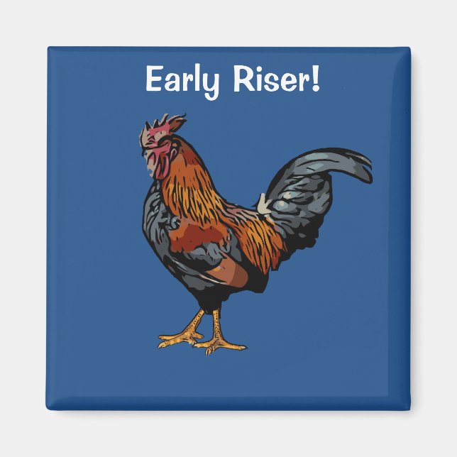 Rooster Magnet für Frühaufsteher (Vorne)
