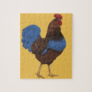 Rooster-Malerei Puzzle