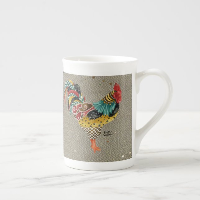 Rooster Mardi Bone China Tasse (Rechts)