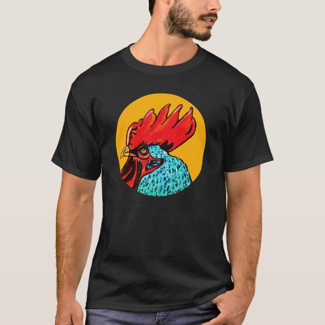 Rooster Mens T-Shirt (Vorderseite)