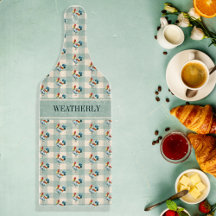 Rooster Monogram für rustikale Karo | Name