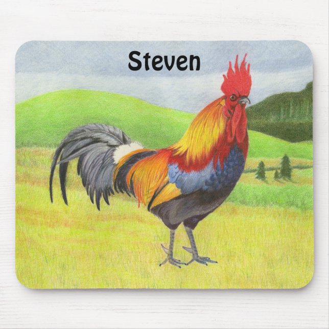 Rooster Mousepad (Vorne)