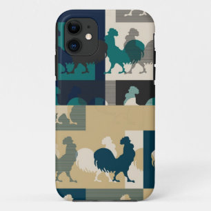 Rooster Nahtlos Vintag Case-Mate iPhone Hülle