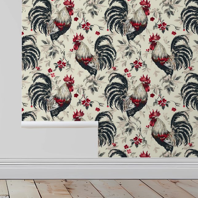 Rooster Pattern Kitchen Tapete (Von Creator hochgeladen)