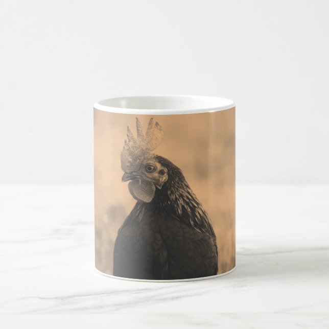 Rooster Portrait Tasse (Mittel)
