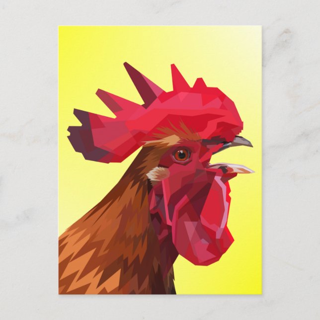 ROOSTER POSTCARDS POSTKARTE (Vorderseite)